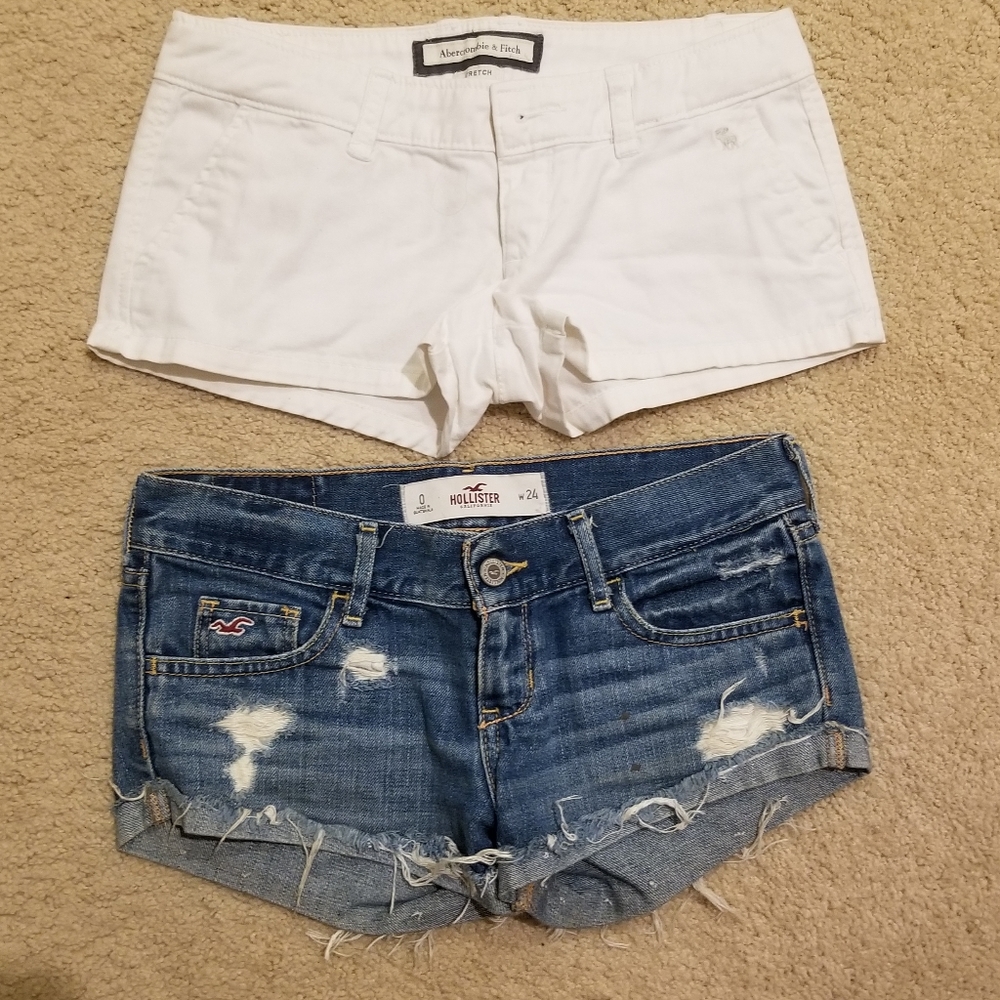 Abercrombie and Fitch white short
